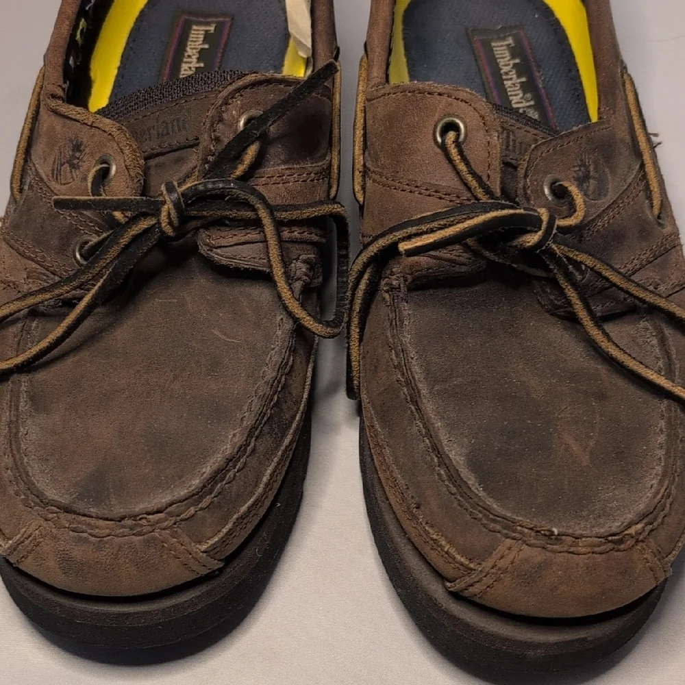 Timberland Brown Suede Boat Shoes Men's Size 9.5